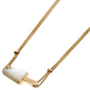 BVLGARI Gelati White Shell and Diamond Necklace in 18K Pink Gold for Women